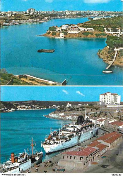 Espagne - Espana - Islas Baleares - Menorca - Mahon - Multivues - Bateaux - CPM - Voir Scans Recto-Verso