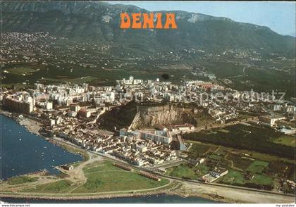 Denia Vista Aerea Pueblo y Castillo