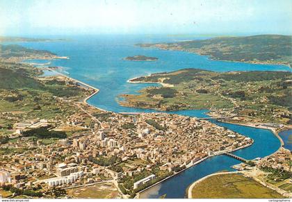 Spain Pontevedra aerial view