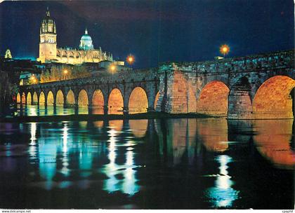 CPM Salamanca Pont romain illuminee