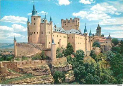 Carte Postale - Espagne - Espana - Castilla y Leon - Segovia - El Alcazar y la Catedral - CPM - Voir Scans Recto-Verso -