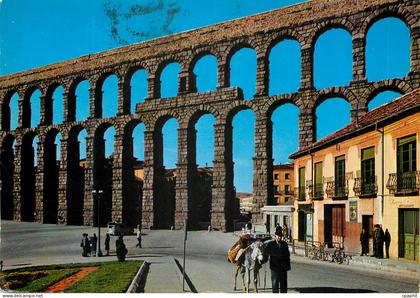 CPM Segovia aqueduc romain Ane Donkey