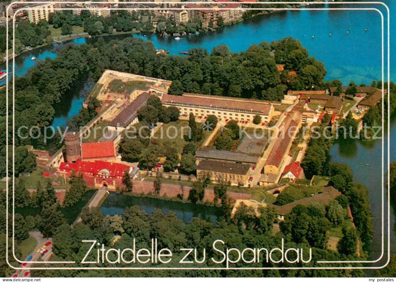 Spandau Zitadelle zu Spandau Fliegeraufnahme