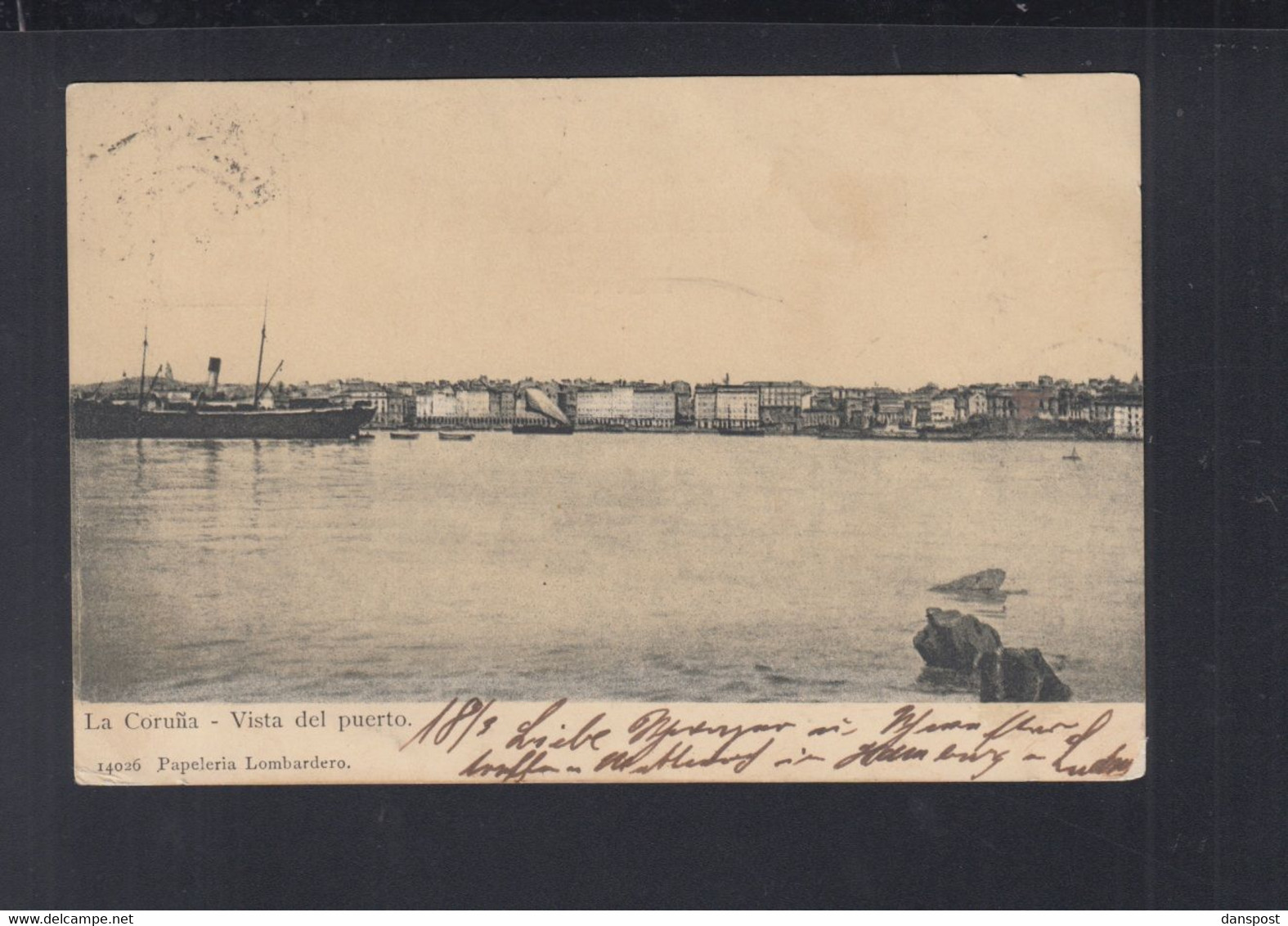 Spanien Espana AK La Coruna 1904