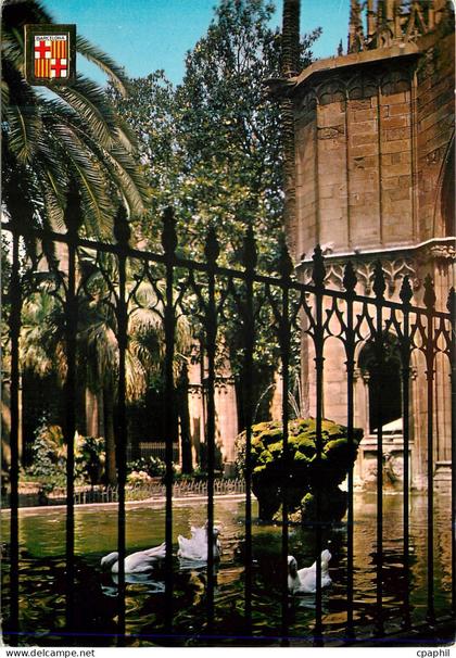 CPM Barcelona Barcelona Barrio Gotico Cathedrale Detail du Cloitre