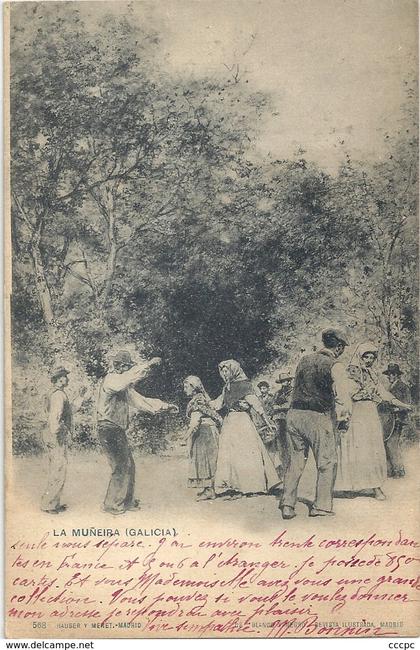 CPA Espagne La Muñeira Galicia