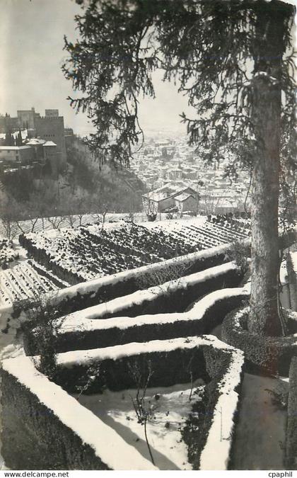 CPM Granada Generelife Jardines Ediciones Fotograficas Gallegos Granada Tarjeta Postal
