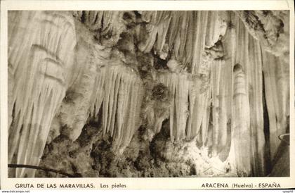 CPA Huelva Aracena Espana Gruta de las Maravillas las pieles