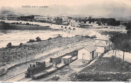 Espagne - La Rioja (Logrono) - HARO - Vista alegre - Tren saliendo de la estacion - Train au départ de la Gare - Voyagé