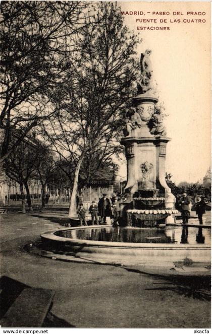 CPA SPAIN MADRID - Paseo del Prado fuente de las Cuatro Estaciones (304632)