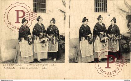 ESPAÑA. TIPO DE MUJERES.
