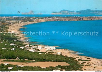 Formentera Playa Tramuntana vista aerea
