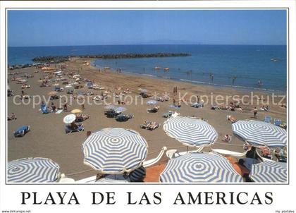 Playa de las Americas Vista parcial al fondo La Gomera