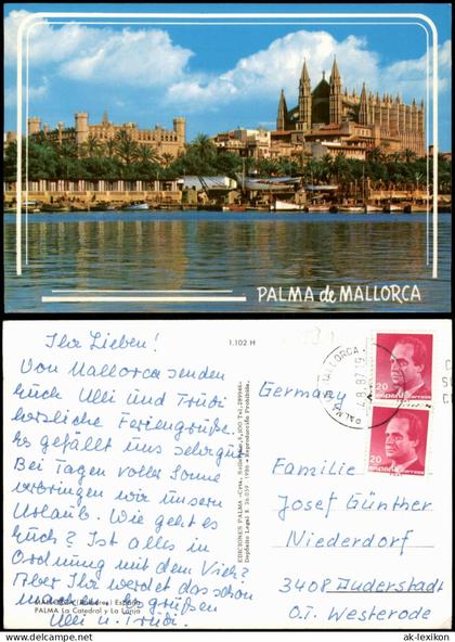 Postales Palma ( de Mallorca) Kathedrale "La Seu" PALMA de MALLORCA 1987