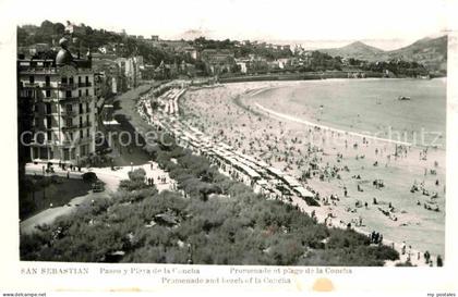 San Sebastian  Pais Vasco ES Promenade und Strand