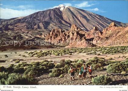 Teide (Berg) Berg mit Trachtengruppe