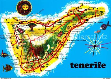 Tenerife Mapa de la Isla