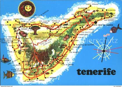 Tenerife Mapa de la Isla