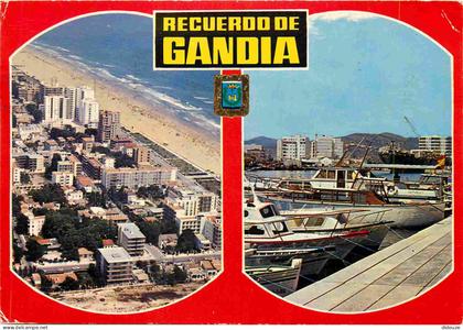 Carte Postale - Espagne - Espana - Comunidad Valenciana - Gandia - Multivues - Bateaux - CPM - Voir Scans Recto-Verso -