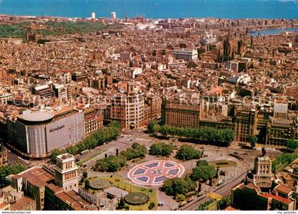 Barcelona Cataluna Fliegeraufnahme Plaza de Cataluna