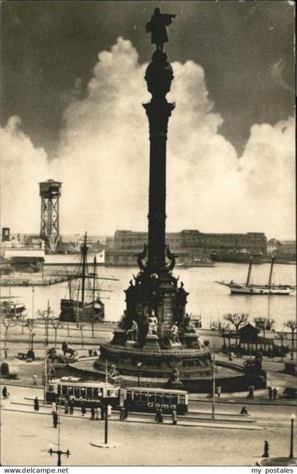 Barcelona Cataluna Monument Colop Schiff