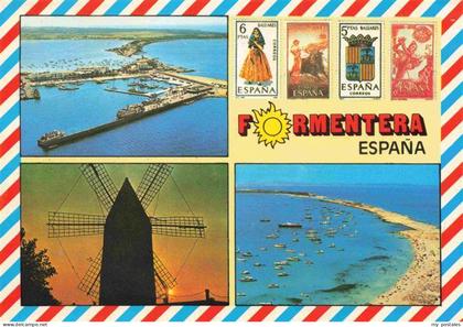 Formentera ES Yachthafen Fliegeraufnahme Windmuehle