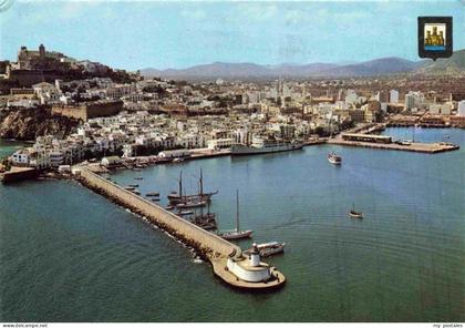 Ibiza Islas Baleares ES Puerto de Ibiza Fliegeraufnahme