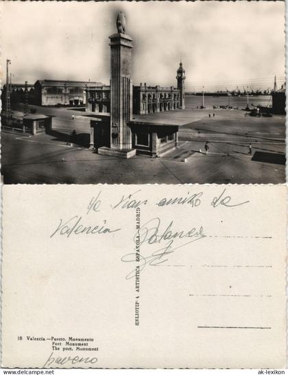 Postales Valencia València Puerto The port (Hafen-Gebäude) 1940