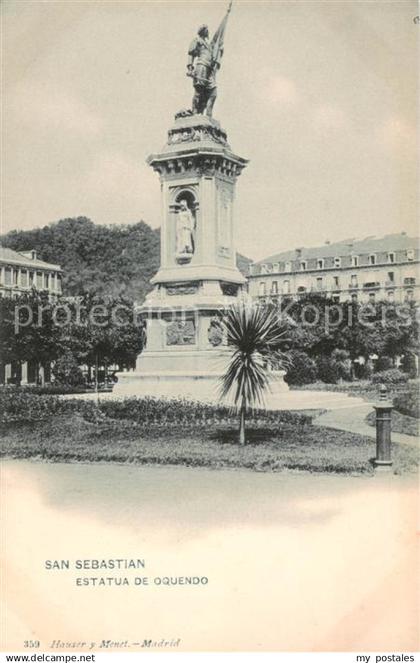 San Sebastian  Pais Vasco ES Estatua de Oquendo