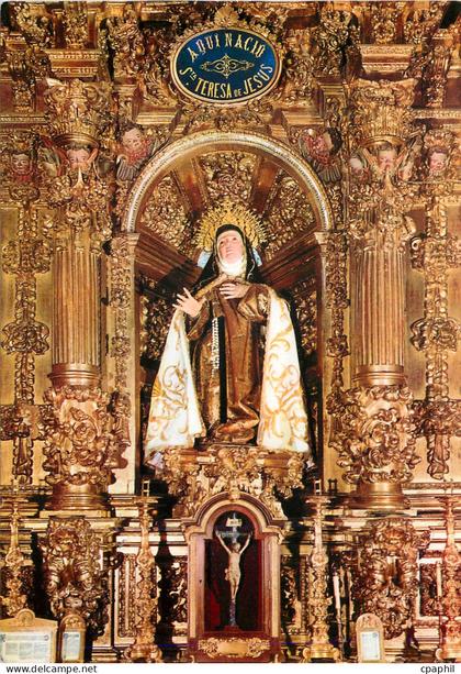 CPM Avila Image de Sainte Therese de Jesus tel que l'on la Venere en Avila