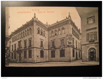 BARCELONA La Caixa advertising publicity Catalonia Spain post card