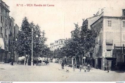 cpa VICH - Rambla del Carme