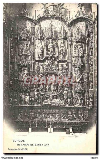 CPA Burgos Retable de Santa Ana