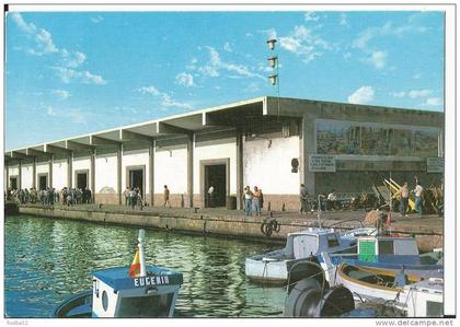 Grao - Castellon  (  Costa del azahar ) - Lonja de Prescado - vente poissons à la criée