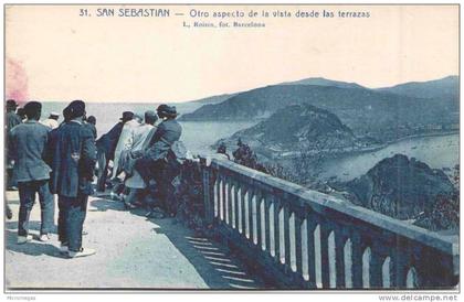 SAN SEBASTIAN - Otro aspecto de la vista desde las terrazas