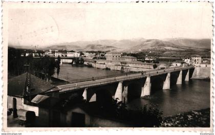 CPA Carte Postale  Espagne Logroño  Vista de los Puentes y rio Ebro 1952 VM100402
