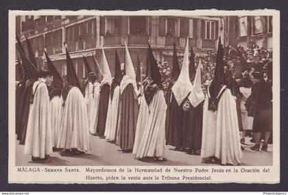 SPAIN, Vintge postcard, Malaga, Holy Week