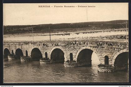 Postal Merida, Puente Romano, Primer tercio