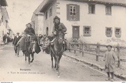 *** NAVARRE ***  BURGUETE typos de Mujeres  ... TTB timbrée