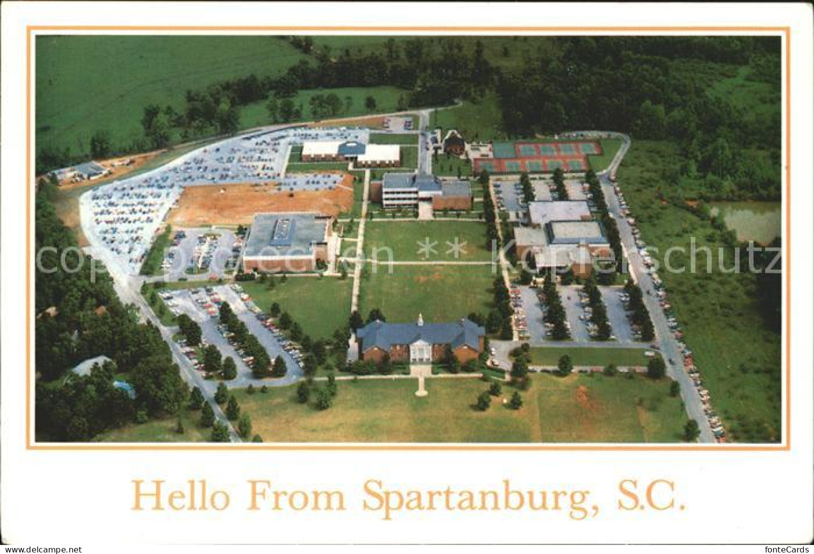 Spartanburg University Fliegeraufnahme