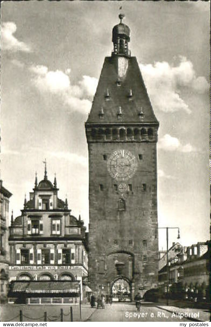 Speyer Rhein Speyer Altpoertel x 1956