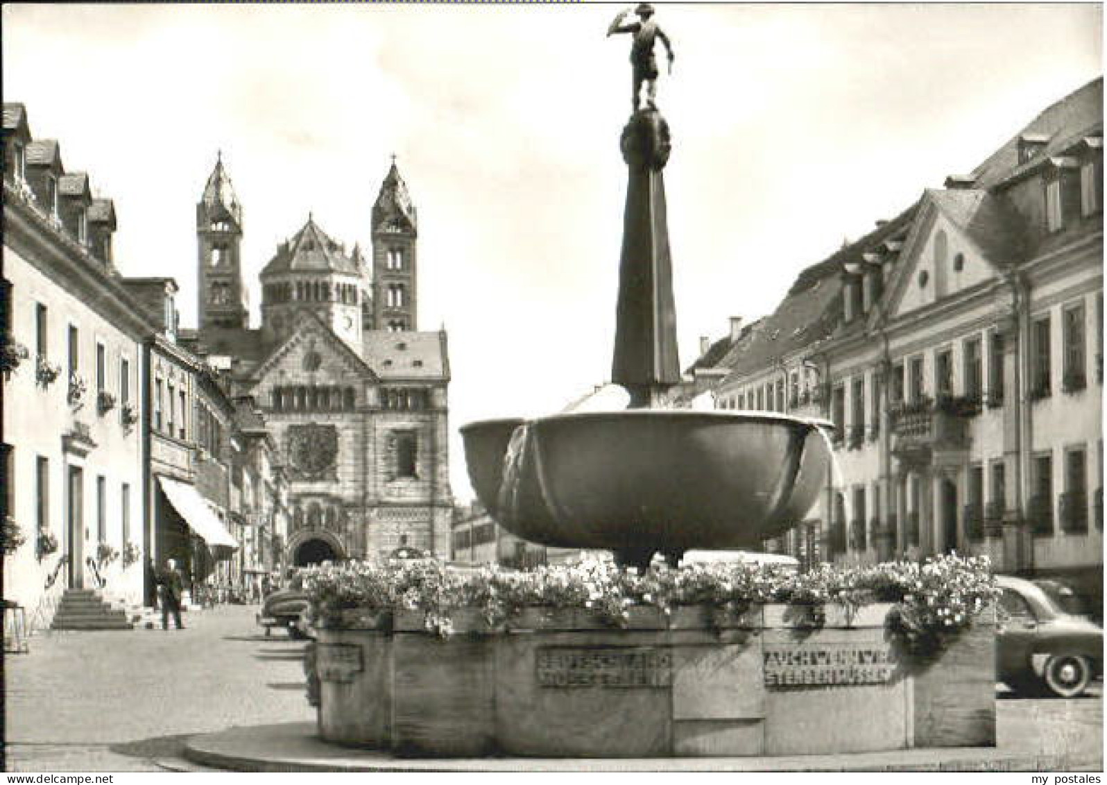 Speyer Rhein Speyer Hauptstrasse Dom x 1969
