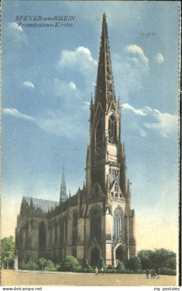 Speyer Rhein Speyer Kirche ungelaufen ca. 1910