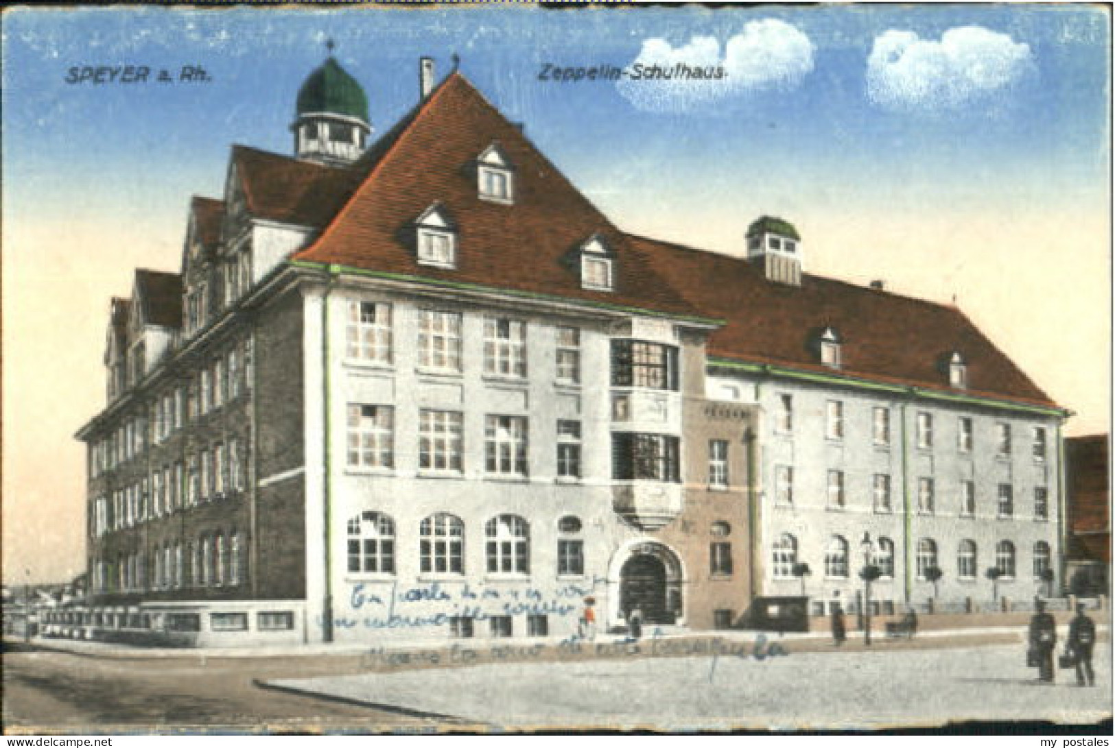 Speyer Rhein Speyer Schule ungelaufen ca. 1920