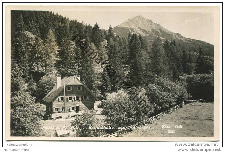 Spital am Pyhrn - Bosruckhütte - Pyhrgas - Foto-AK - Verlag Oth. Hochreiter Windischgarsten - Rückseite beschrieben 1953