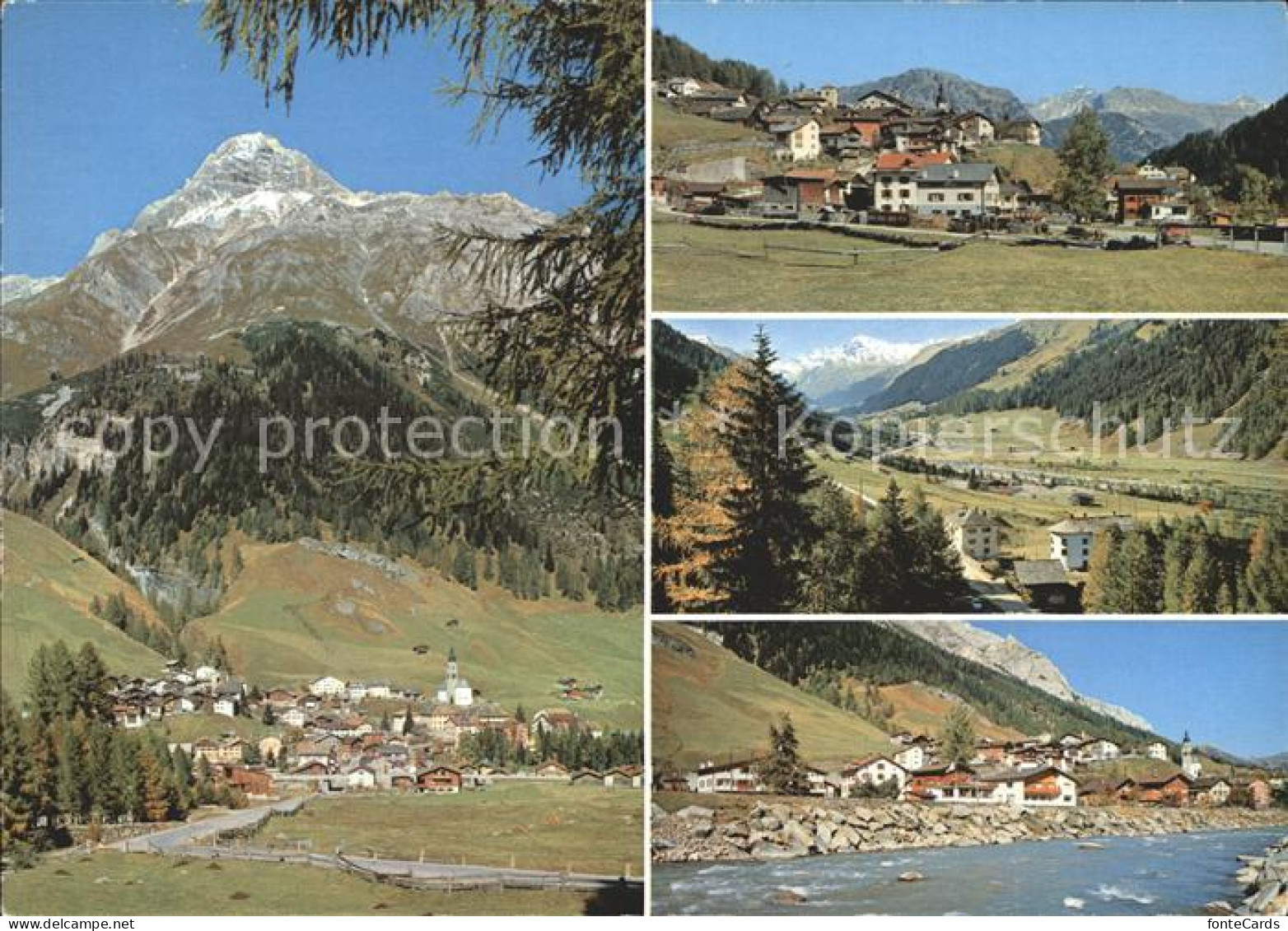 Spluegen GR Rheinwald Teilansichten