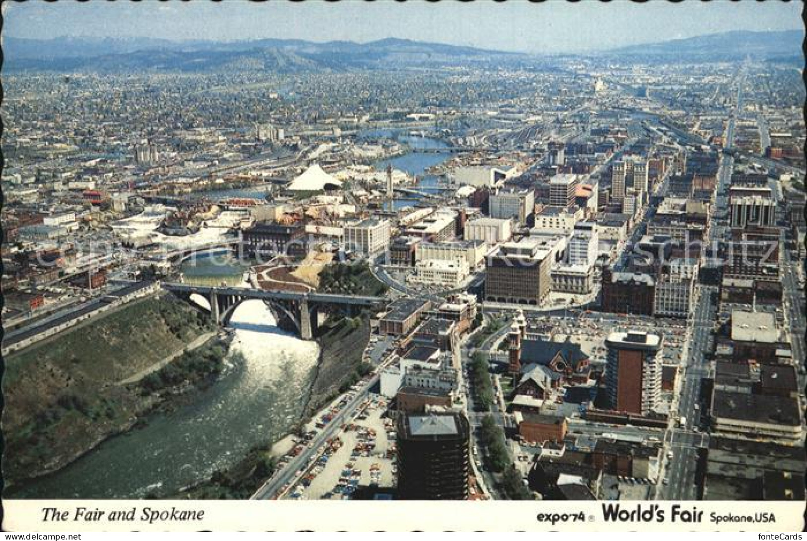 Spokane Washington The Fair and Spokane EXPO 74 Aerial view