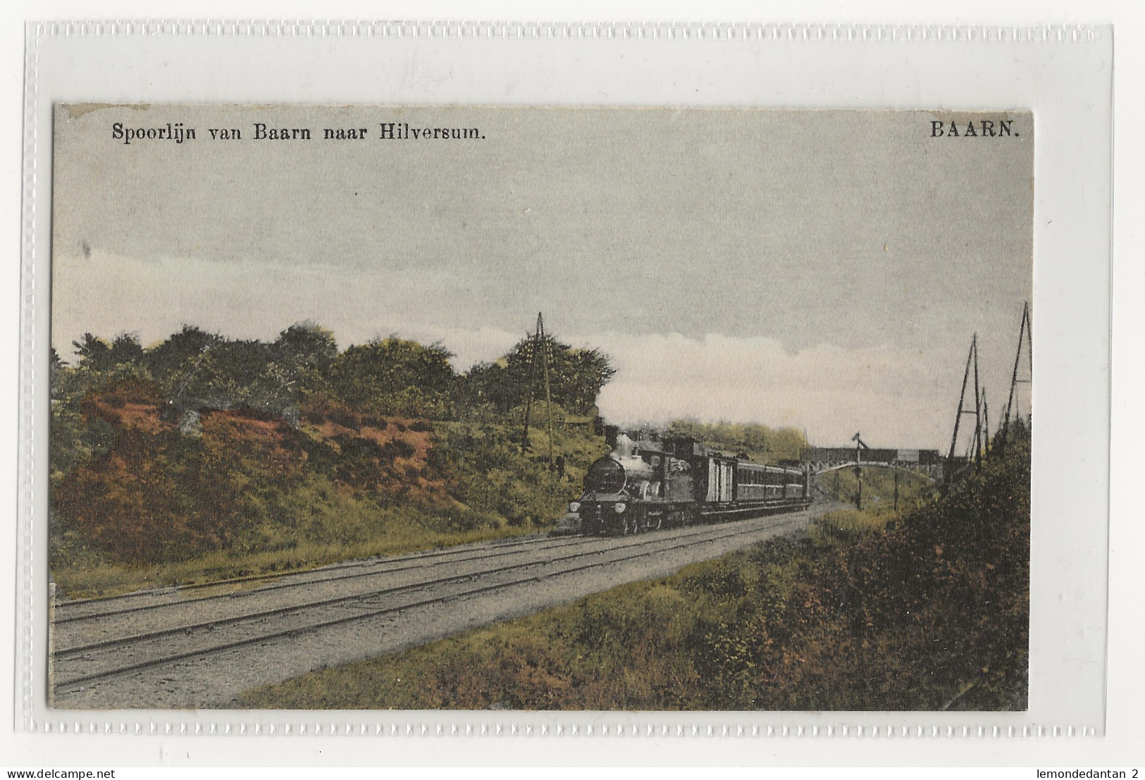 Spoorlijn van Baarn naar Hilversum. Baarn. *