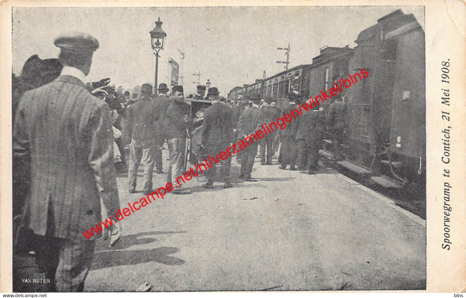Spoorwegramp Contich 21 Mei 1908 - Kontich