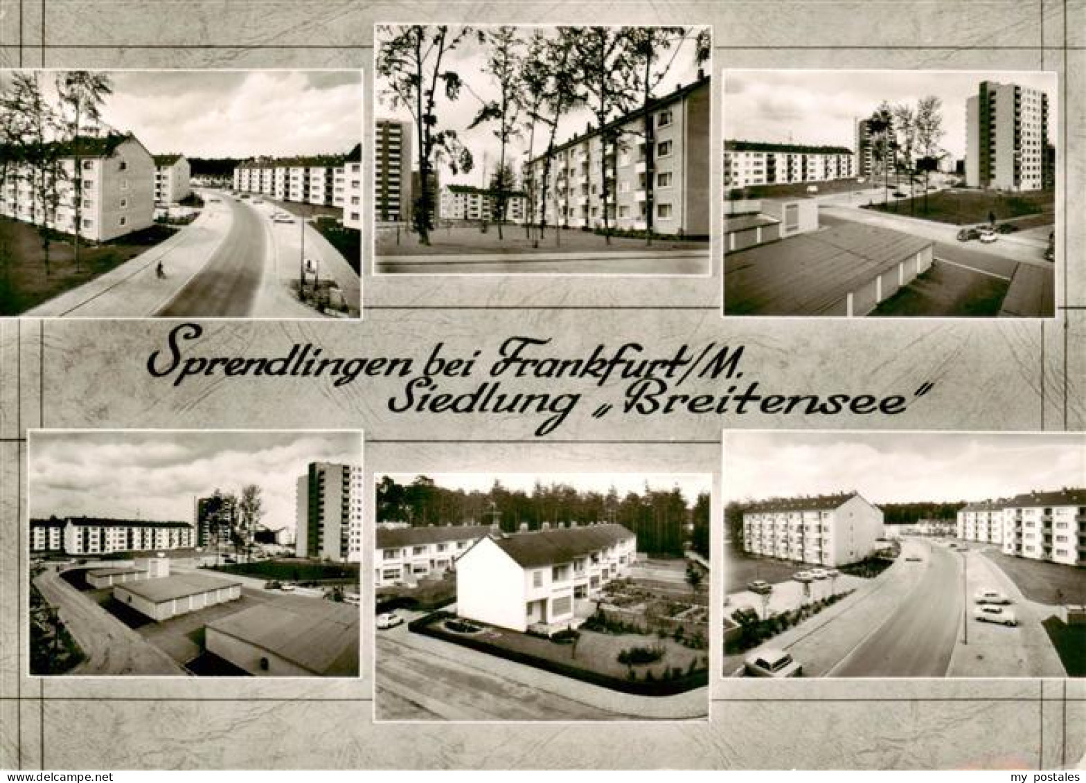 Sprendlingen  Dreieich Siedlung Breitensee Hochhaeuser Bromsilber